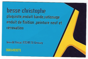 Christophe BESSE, plaquiste (63340)